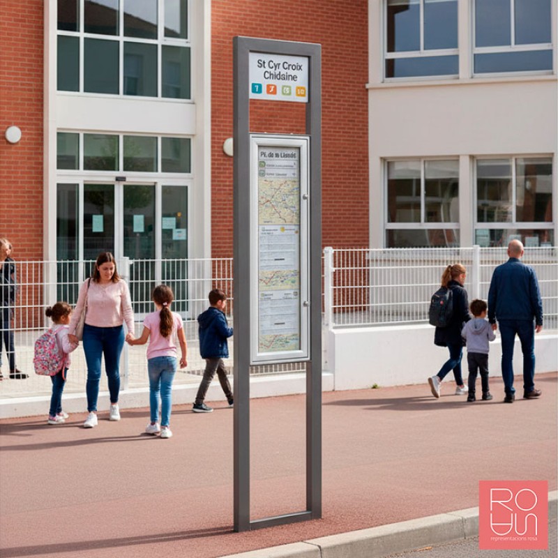 Tòtem Informatiu de Parada d'Autobús Milà